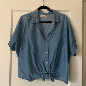 Madewell Chambray Denim Top